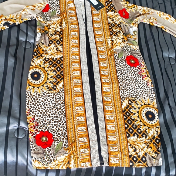 Printed mini dress NEW size 2x fashion nova dress. - Picture 2 of 6